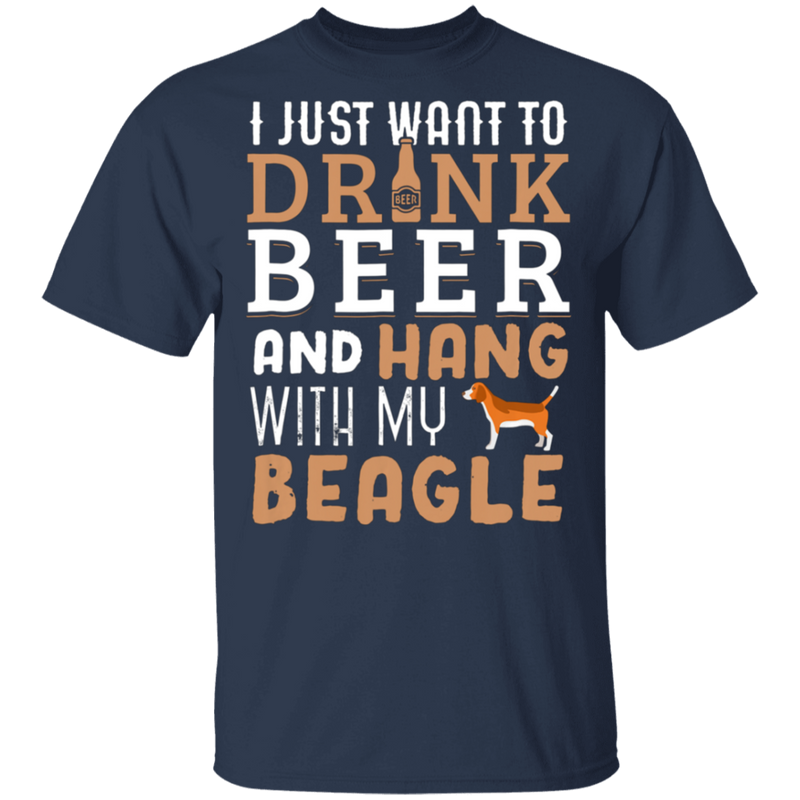 Beagle Dad Funny Father S Day Dog Lover Gift Beer T-Shirt