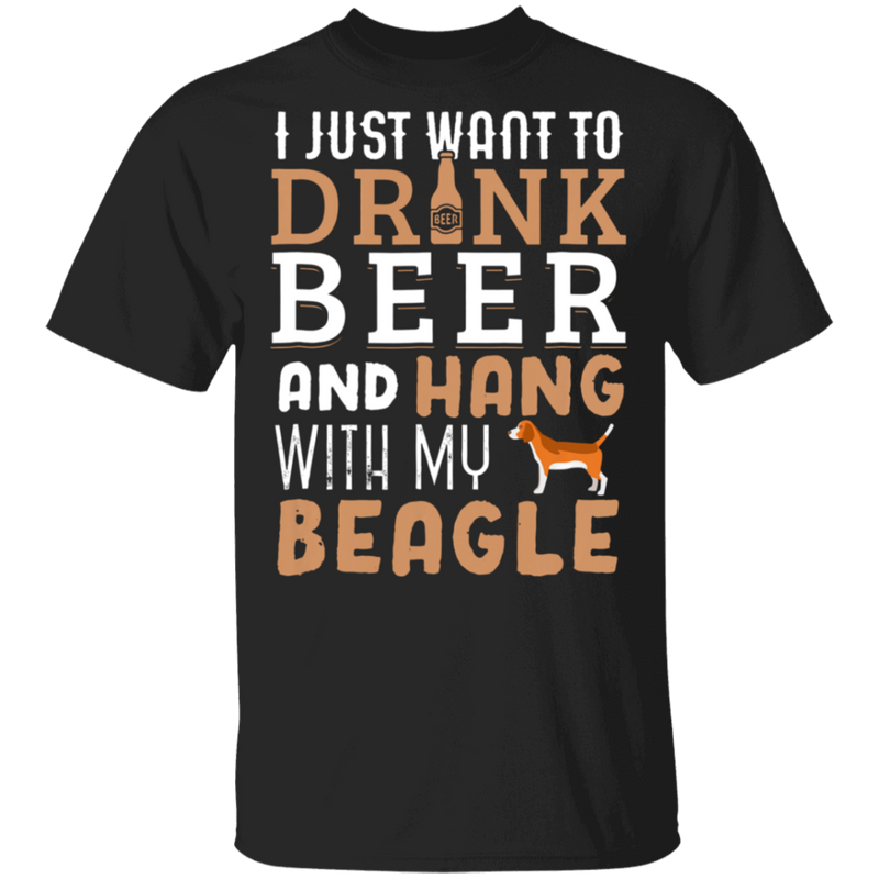 Beagle Dad Funny Father S Day Dog Lover Gift Beer T-Shirt