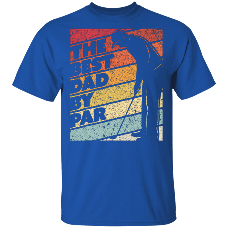 Best Dad By Par Retro Vintage Golf T-Shirt