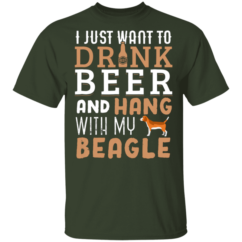 Beagle Dad Funny Father S Day Dog Lover Gift Beer T-Shirt