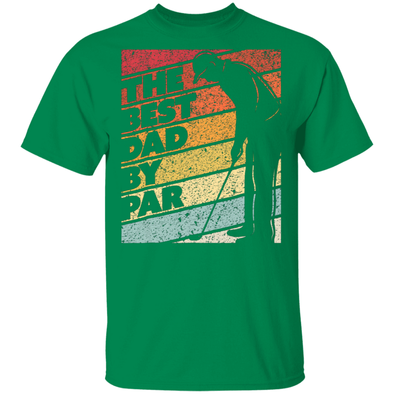 Best Dad By Par Retro Vintage Golf T-Shirt
