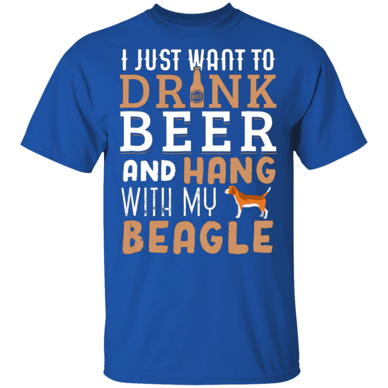 Beagle Dad Funny Father S Day Dog Lover Gift Beer T-Shirt